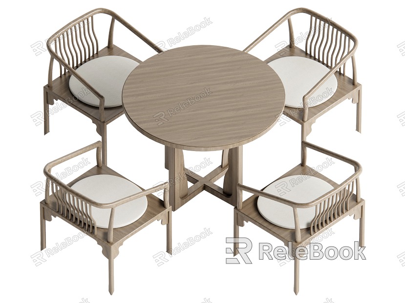 New Chinese Dining Table and Chair Combination Leisure Table and Chair model