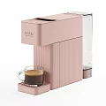 KANU Pink Coffee Machine Modern Kitchen Appliance For Making Espresso With Cup 3d model