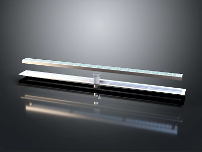 Stainless Steel Hardware Level Tool with Clear Vial and Measuring Scale 3d model