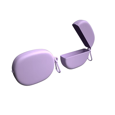 Elegant Purple Perfume Cosmetics Boxes With Open And Closed Design Case 3d model