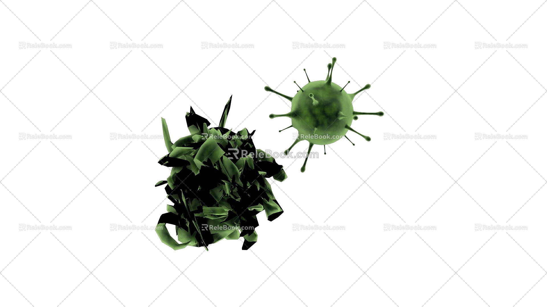 Modern virus 3d model