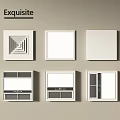 Exquisite Square Decorative Panels with Various Interior Design Styles and Functional Features