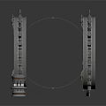 Industrial Mechanical Ring Components With Multiple Circular Frames And Stacked Metal Parts
