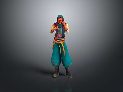 Cosplay Clothing Online Game Warrior Animation Clothing Animation Clothing 3d model