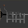 gear large gear small gear cast iron gear internal gear external gear bevel gear 3d model