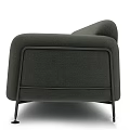 Dark Green Sofa With Colorful Cushions And Beige Blanket In Modern Interior