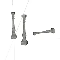 stone pillar 3d model