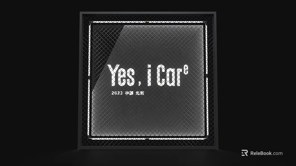 Yes i Car² 2023 China Internet Display Board Design With Lighting Features 3d model 