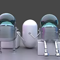 Mechanical Little Man Robot Technology 3d model