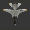 Aerospace Vehicle Model With White Body Yellow Accents And 001 Marking Design