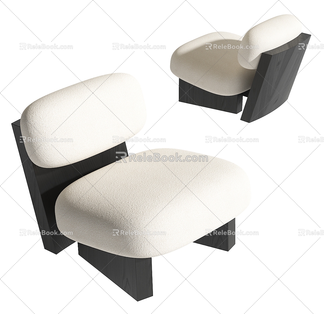 Silent Wind Single Sofa 3d model