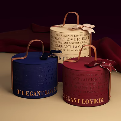 gift box packaging 3d model