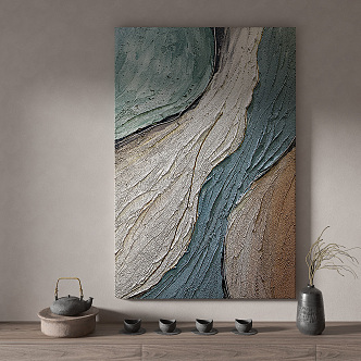 Quiet abstract paintings 3d model