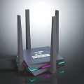 Modern Router Wireless Router 3d model