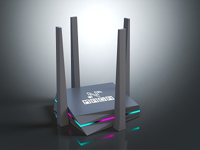 Modern Router Wireless Router 3d model