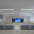 Science Classroom Modern Classroom 3d model