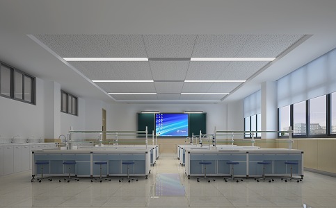 Science Classroom Modern Classroom 3d model