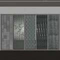 New Chinese background wall tile partition 3d model