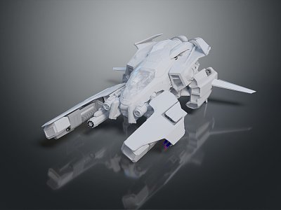 Modern Spaceship Spacecraft 3d model