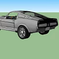 Gray Classic Sports Car With Two Door Design And Stylish Alloy Wheels