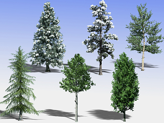 Modern Tree Landscape 3d model