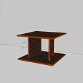 Modern Black Coffee Table With Minimalist Design And Sturdy Two Tier Structure