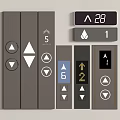 Switch elevator switch button elevator button 3d model