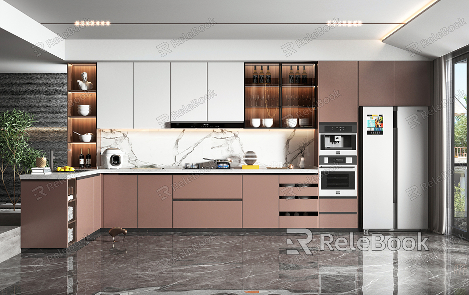 Light Luxury Kitchen Tatami model