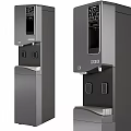 Modern Floor Standing Water Dispenser With Sleek Design And Control Panel For Kitchen Use