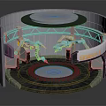 Modern Robot Arm Sci-Fi Factory Robot Arm 3d model