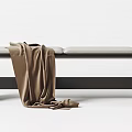 Modern Bed End Stool Bench Combination 3d model