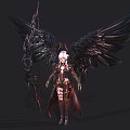 Wings Girl Lori Girl Game Character 3d model