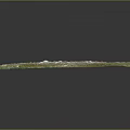 Mountainous Terrain 3D Model With Snowy Peaks Green Vegetation River And Blue Lake
