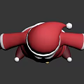 3D Santa Claus Character In Festive Red Outfit With White Beard And Golden Belt