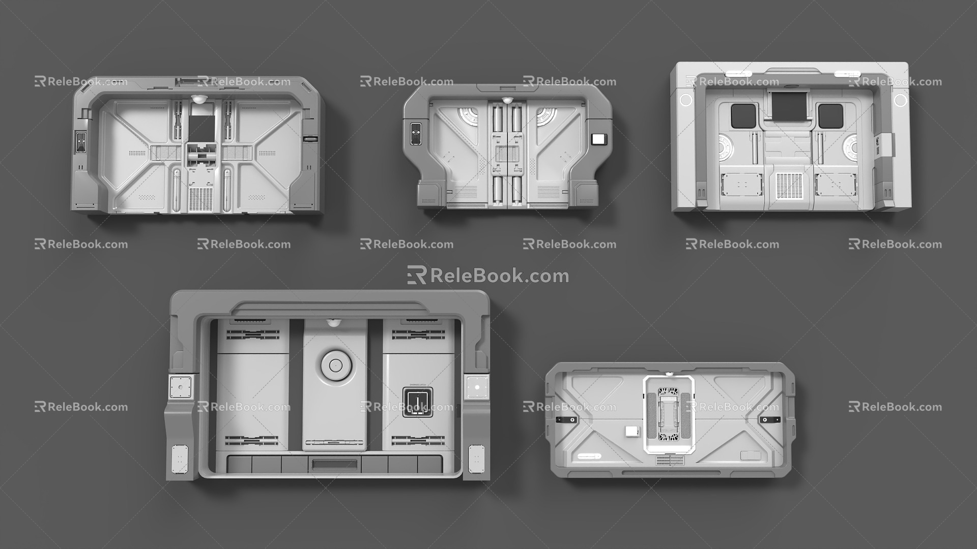 Space machinery technology door model