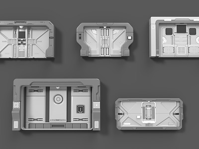 Space machinery technology door model