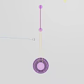 Modern Minimalist Circular Black Wall Lamp With Hanging Design And Simple Structure