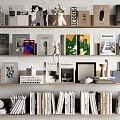 Book Combination Ornaments Combination 3d model