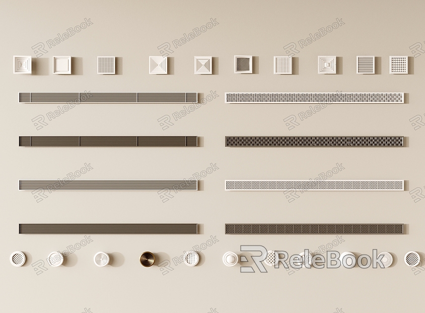 Modern air conditioning air outlet central air conditioning outlet model