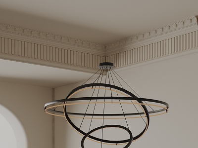 Modern chandelier 3d model