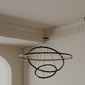 Modern chandelier 3d model