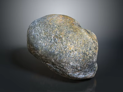 Natural Wood Stone With Rough Surface And Gray Brown Natural Texture 3d model