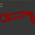 Ancient Bronze Key With Rusted Patina And Textured Surface On Dark