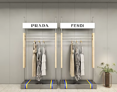 Nakajima Takajima Rack Flowing Water Table Display Cabinet Display Shelf Clothing Store Display Rack Clothing Props 3d model