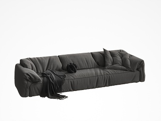 Three-seat sofa 3d model