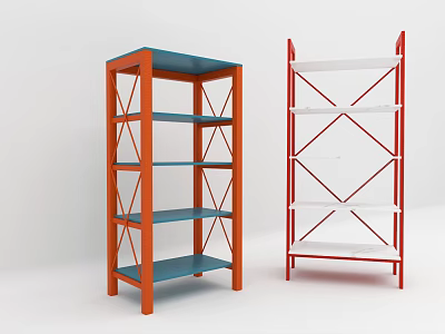 Modern Storage Rack Metal Storage Rack Shelf Storage Rack 3d model