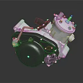 Automotive High Pressure Fuel Pump with Metal Housing and Connection Ports