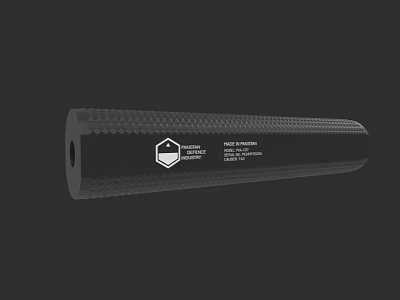 Military Grade Weapon Barrel Featuring 300 WIN MAG Caliber And Textured Surface 3d model