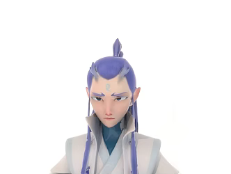 Ao Bing Nezha Doll Hand Ornaments 3d model