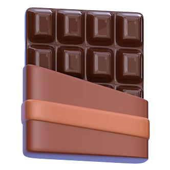 Modern Food Chocolate Cartoon Food Cartoon Chocolate 3d model